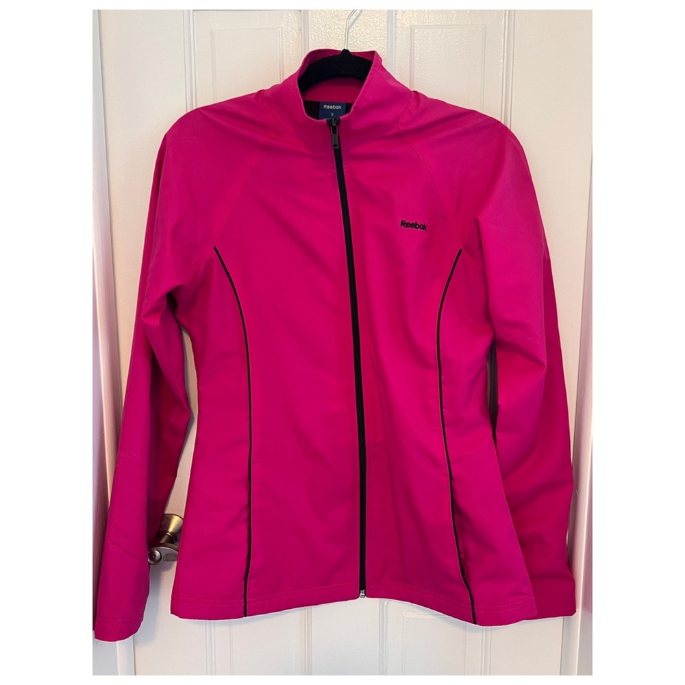 Reebok Long Sleeve Windbreaker in Hot Pink size Small